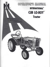 Operator's Manual for 1959-63 International Cub Lo-Boy Tractor